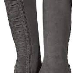Fergalicious Tall knee high boots (grey)